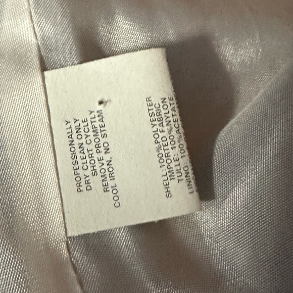 Jesssica McClintock for Gunne Sax Black Satin Cocktail Dress White Tulle Size 7 - Picture 9 of 13